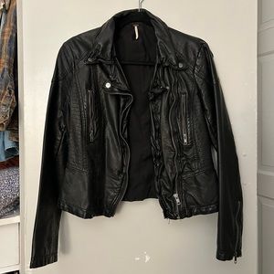 Free People Leather Biker / Moto Jacket